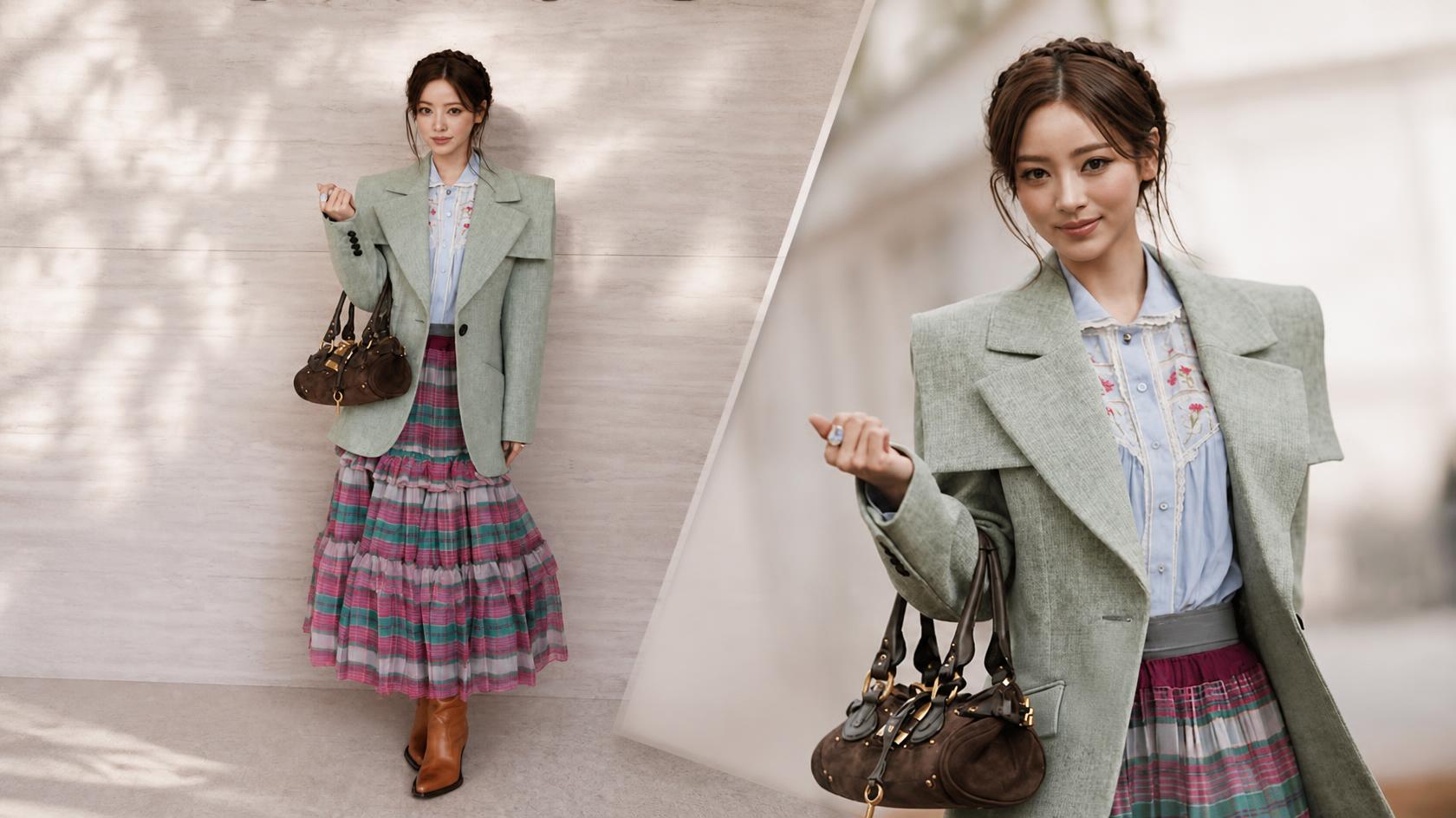 MEOVV’s Anna Attends Chloé Spring/Summer 2027 Show at Paris Fashion Week